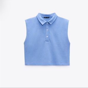 Zara cropped polo